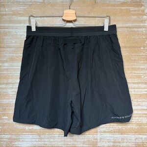 Alphalete Athletic Shorts 5.5” Inseam Black Running Gym Stretch Work Out Mens L